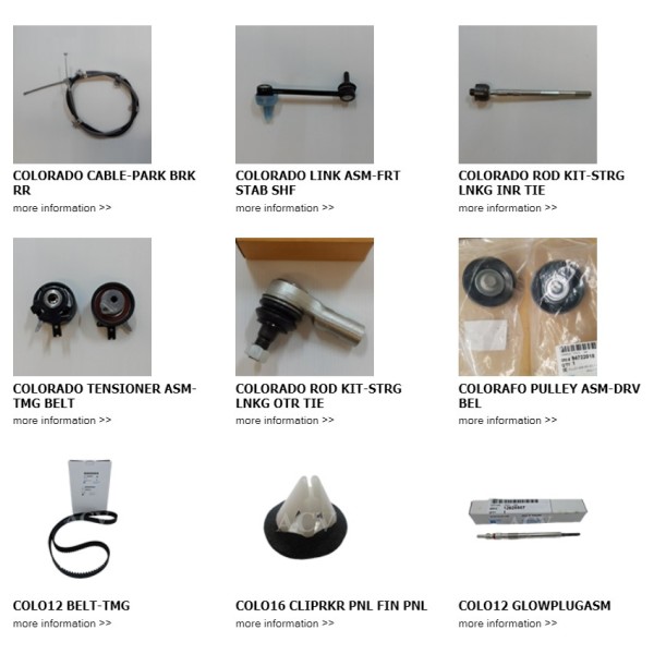 CHEVROLET car parts, Sales company and export of auto parts