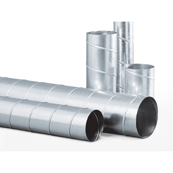 Sprial Round Duct / DOUBLE SEAM / Resistant to pressure and suction / Produced as required