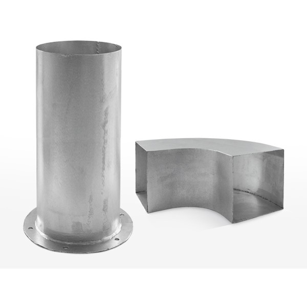 Thick Steel Welding Duct / For ventilation systems / Pipe length as required