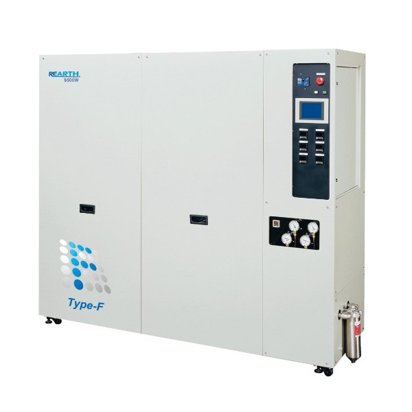 「REARTH Sシリーズ F型」: 特殊吸着剤で液品質を高める有機溶剤ガス回収装置