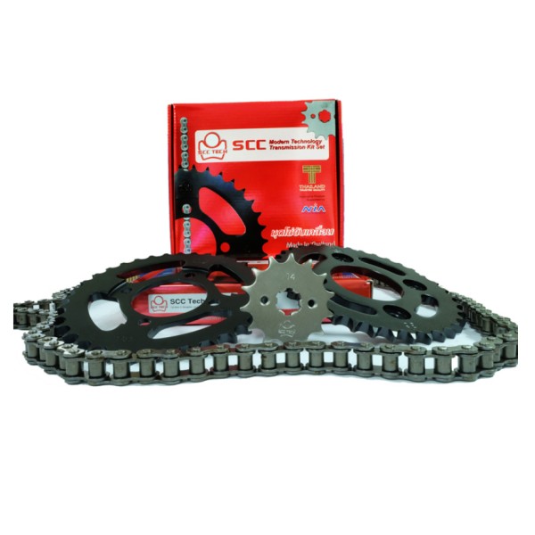 High Carbon Steel and Japanese Steel Strength | SCC TECH Sprocket Kit Thailand