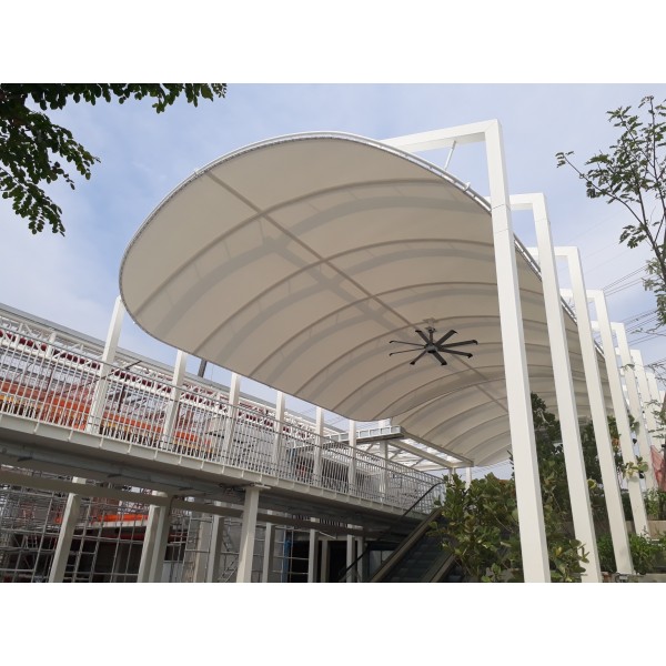 Tensile Membrane Structure Mega Bangna (2019) PVC Steel Canvas Waterproof Sheet Architect Design