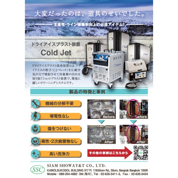 ドライアイスブラスト 金型洗浄 バリ取り 塗装前処理 ペイント剥離 機器洗浄