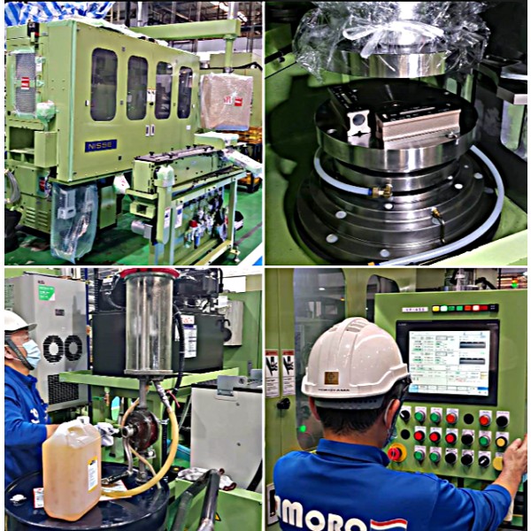 機械設置 機械据え付け 代理対応 タイ 両頭研磨機 NISSEI