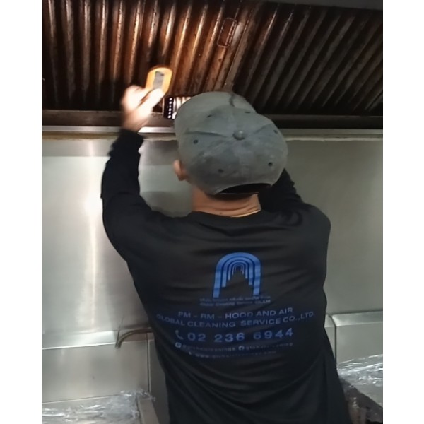 โรงอาหารโรงงาน ล้างฮูด งานบริการ ล้างฮูดดูดควัน PM Hood Kitchen Exhaust Hood Cleaning ล้างHood